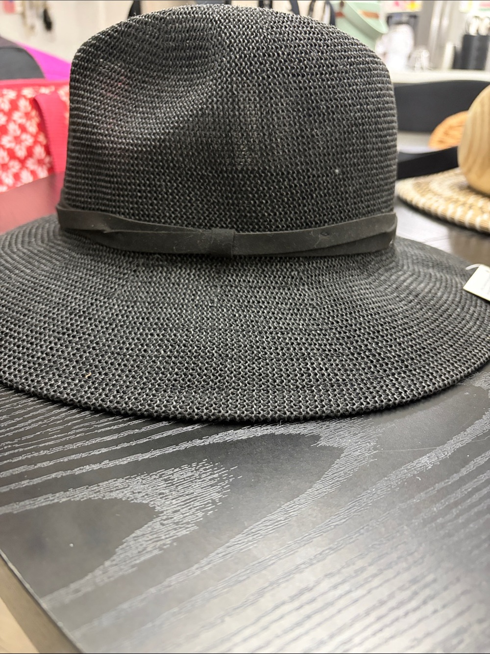 Wyeth by Todd Magill Black Woven Wide-Brim Hat - Picture 6 of 6